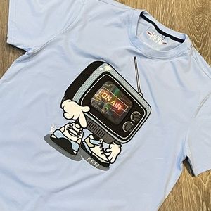 NWOT BKYS Mens On-Air TShirt with Lenticular image, size Large